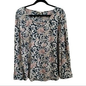 Loft Women Multicolored Long Sleeve Top Size L